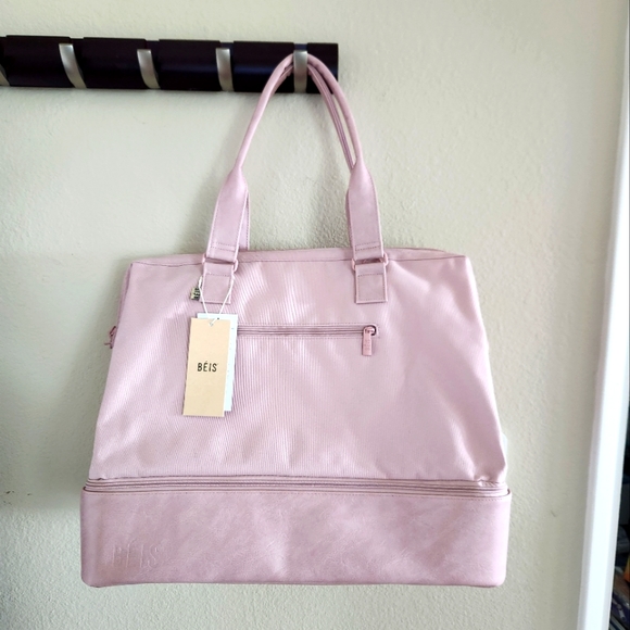 BEIS Weekender Bag in Atlas Pink NWT - Picture 5 of 9